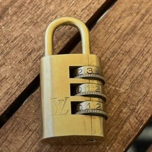 Louis Vuitton Brass Combo Combination Lock